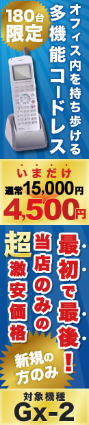 コードレスビジネスホン限定販売